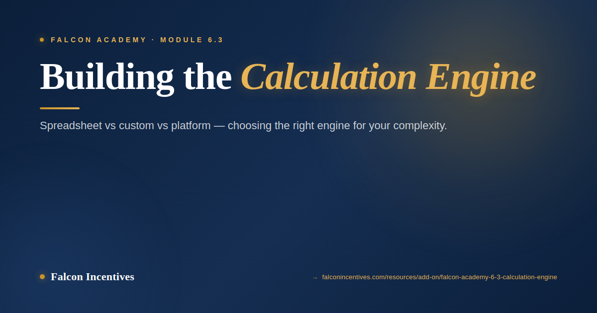 Building the Calculation Engine | Falcon Academy